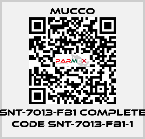 SNT-7013-FB1 complete code SNT-7013-FB1-1 mucco