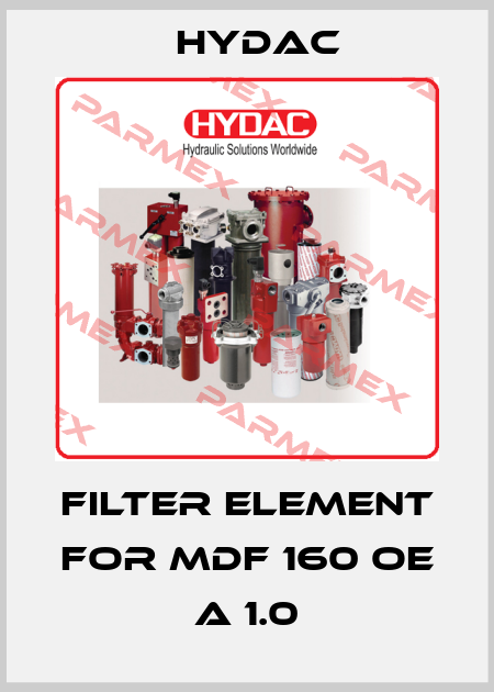 filter element for MDF 160 OE A 1.0 Hydac