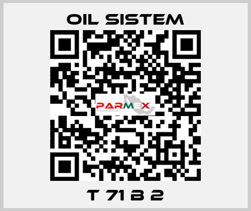 T 71 B 2 Oil Sistem