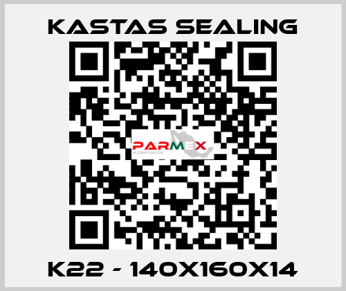 K22 - 140X160X14 Kastas Sealing