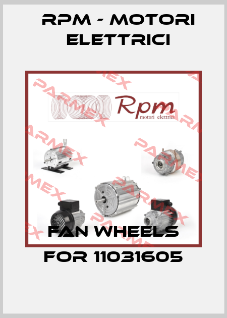 Fan wheels for 11031605 RPM - Motori elettrici