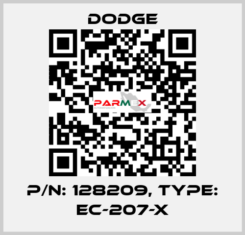 p/n: 128209, Type: EC-207-X Dodge