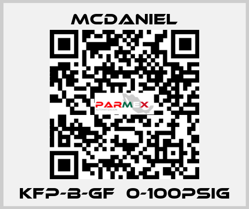 KFP-B-GF  0-100PSIg McDANIEL