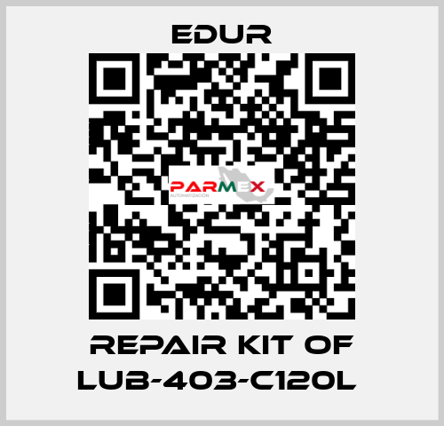 REPAIR KIT OF LUB-403-C120L  Edur