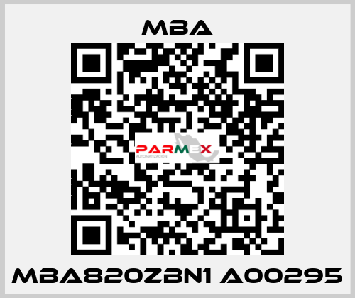 MBA820ZBN1 A00295 MBA