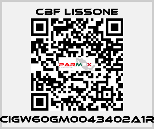CIGW60GM0043402A1R CBF LISSONE