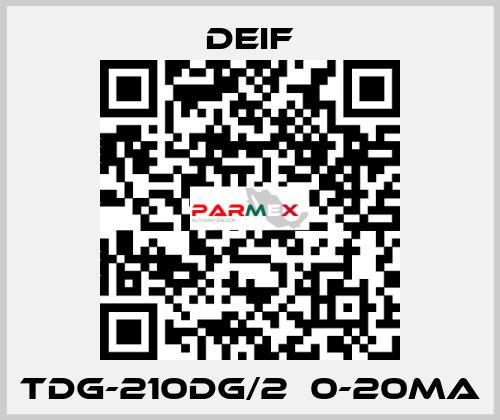 TDG-210DG/2  0-20mA Deif