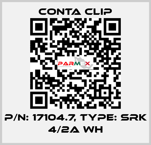 P/N: 17104.7, Type: SRK 4/2A WH Conta Clip