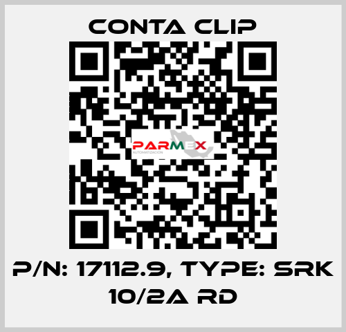 P/N: 17112.9, Type: SRK 10/2A RD Conta Clip