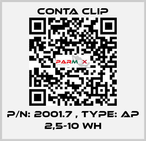 P/N: 2001.7 , Type: AP 2,5-10 WH Conta Clip