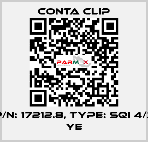 P/N: 17212.8, Type: SQI 4/3 YE Conta Clip