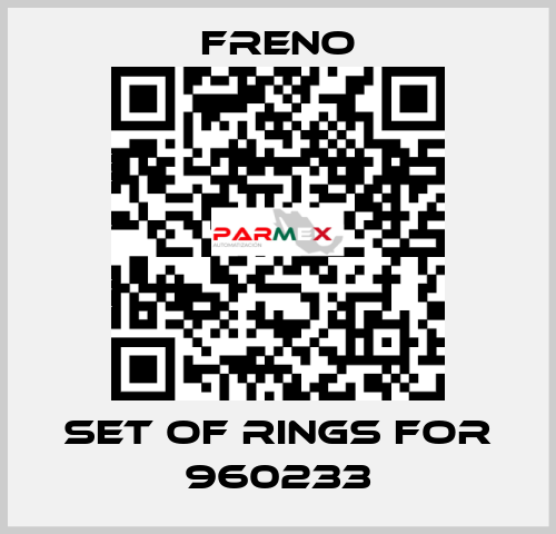 Set of rings for 960233 Freno