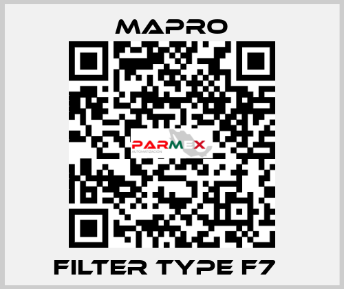 Filter type F7   Mapro