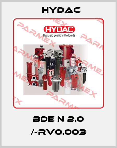 BDE N 2.0 /-RV0.003 Hydac