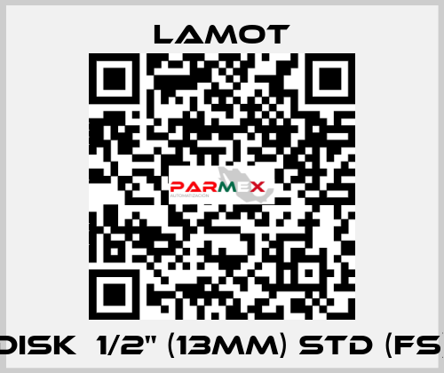 Disk  1/2" (13MM) STD (FS) Lamot