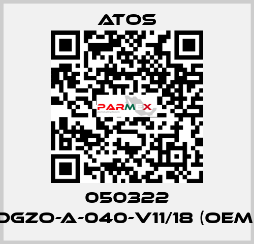 050322 DGZO-A-040-V11/18 (OEM) Atos