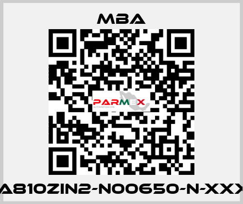 MBA810ZIN2-N00650-N-XXXXX MBA