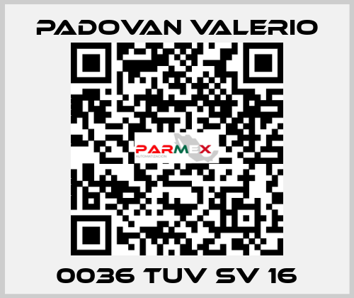 0036 TUV SV 16 PADOVAN VALERIO