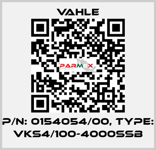 P/n: 0154054/00, Type: VKS4/100-4000SSB Vahle