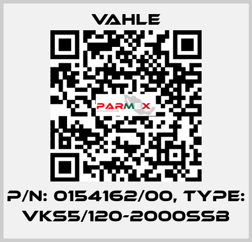 P/n: 0154162/00, Type: VKS5/120-2000SSB Vahle