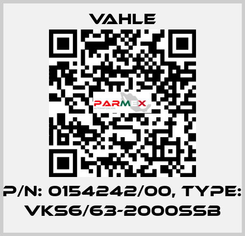 P/n: 0154242/00, Type: VKS6/63-2000SSB Vahle