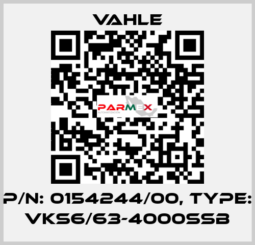 P/n: 0154244/00, Type: VKS6/63-4000SSB Vahle