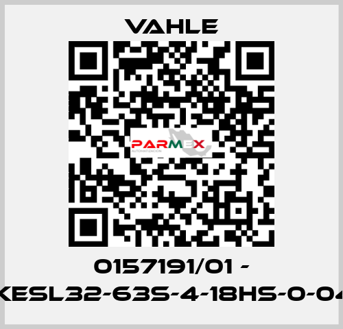 0157191/01 - SA-KESL32-63S-4-18HS-0-04-04 Vahle