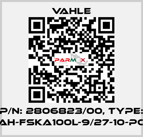 P/n: 2806823/00, Type: AH-FSKA100L-9/27-10-PC Vahle