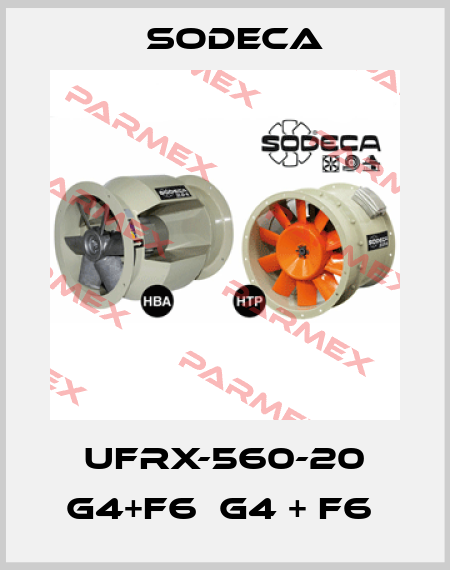 UFRX-560-20 G4+F6  G4 + F6  Sodeca
