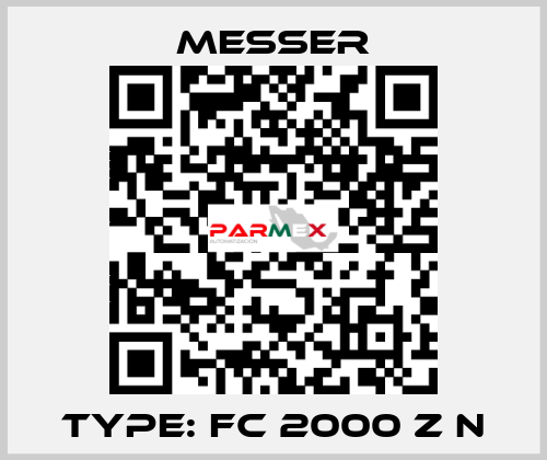 Type: FC 2000 Z N Messer