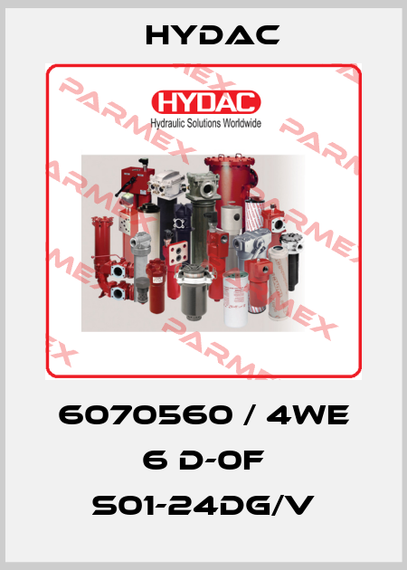 6070560 / 4WE 6 D-0F S01-24DG/V Hydac