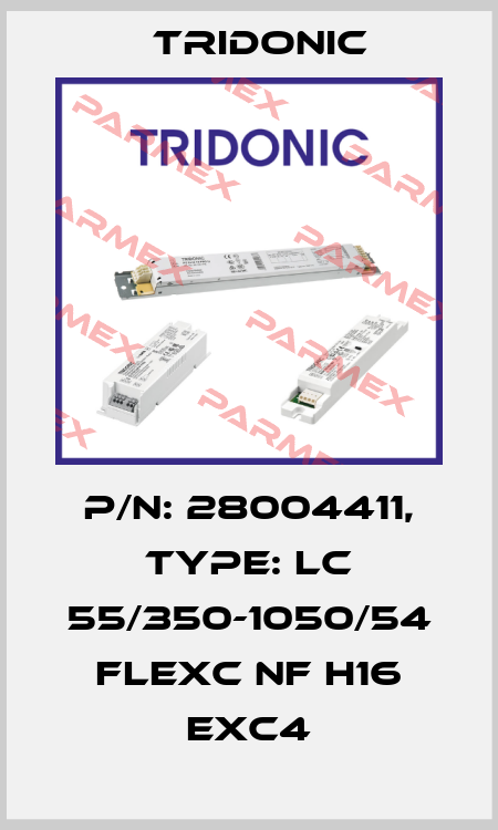 P/N: 28004411, Type: LC 55/350-1050/54 flexC NF h16 EXC4 Tridonic