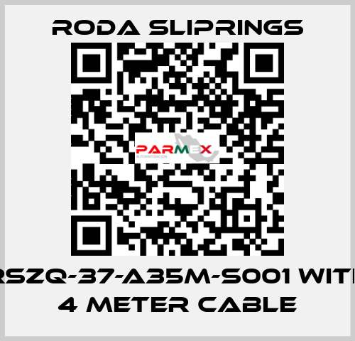 RSZQ-37-A35M-S001 with 4 meter cable Roda Sliprings