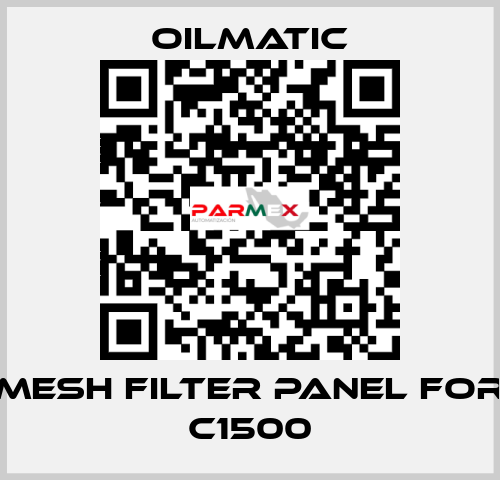 mesh filter panel for C1500 OILMATIC