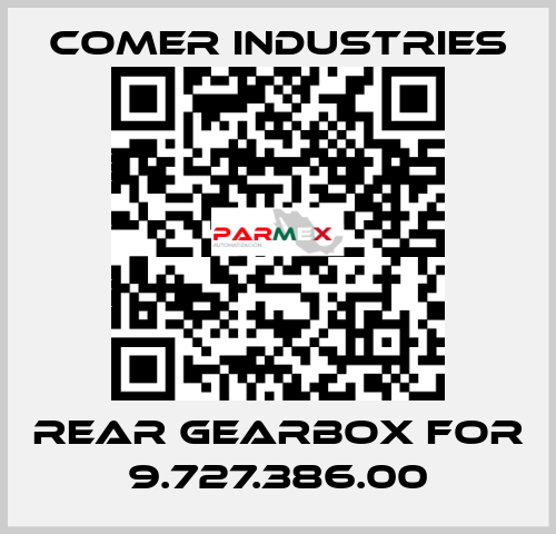 rear gearbox for 9.727.386.00 Comer Industries