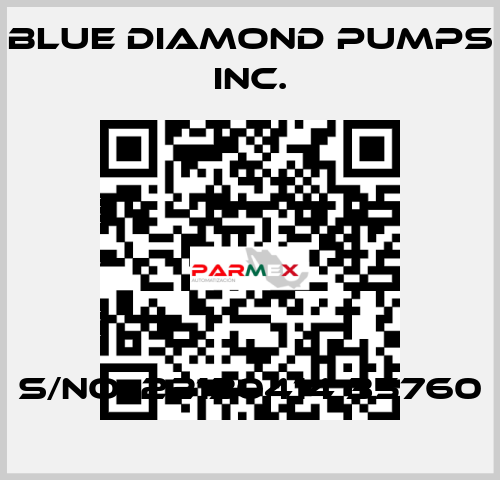 S/No. 22130414 35760 Blue Diamond Pumps Inc.