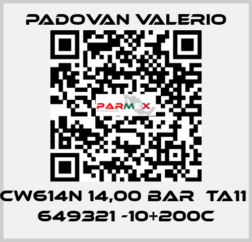 CW614N 14,00 BAR  TA11  649321 -10+200C PADOVAN VALERIO