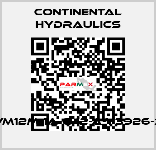 VM12M-1A-G-12-A-Y3926-3 Continental Hydraulics