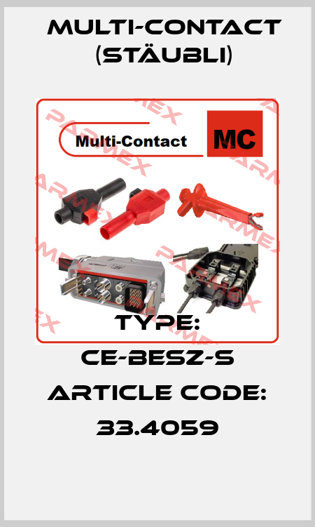 Type: CE-BESZ-S Article code: 33.4059 Multi-Contact (Stäubli)