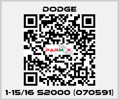1-15/16 S2000 (070591) Dodge