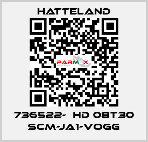 736522-  HD 08T30 SCM-JA1-VOGG HATTELAND