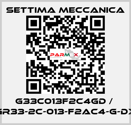 G33C013F2C4GD /  GR33-2C-013-F2AC4-G-DX Settima Meccanica