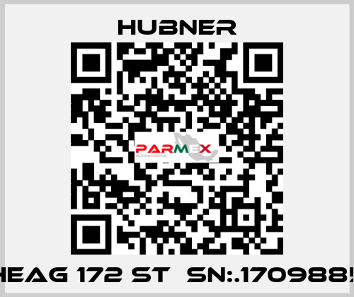 HEAG 172 st  SN:.1709885 HUBNER