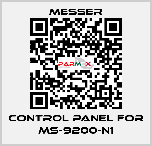 control Panel for Ms-9200-N1 Messer