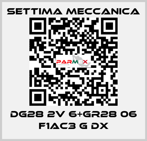 DG28 2V 6+GR28 06 F1AC3 G DX Settima Meccanica