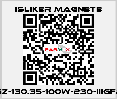 UGz-130.35-100W-230-IIIGF20 ISLIKER MAGNETE