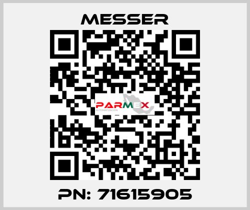 PN: 71615905 Messer