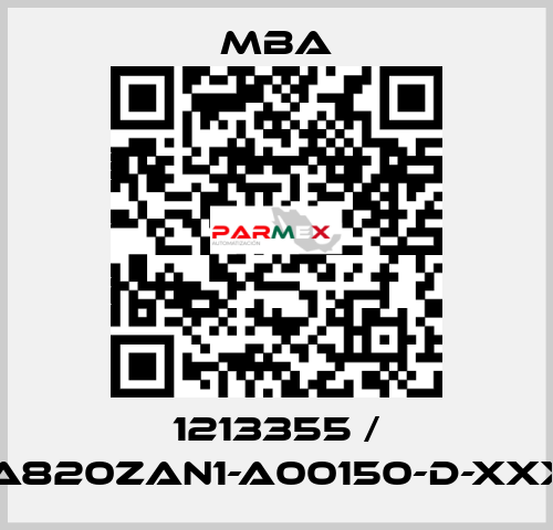 1213355 / MBA820ZAN1-A00150-D-XXXXX MBA