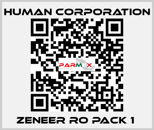 ZENEER RO PACK 1  Human Corporation