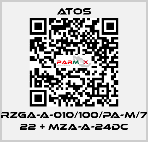 RZGA-A-010/100/PA-M/7 22 + MZA-A-24DC Atos